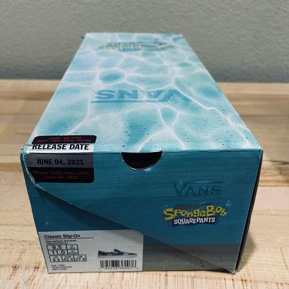 Vans x Spongebob Classic Slip-on Alohabob Sneaker Shoes [VNOA33TBYZ1] Mens 10.5 - Picture 7 of 8